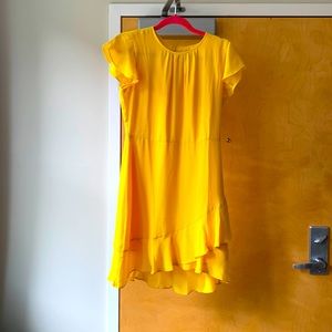 Yellow Banana Republic dress